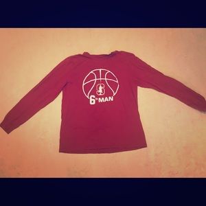 6th man Stanford a Basketball Long Sleeve Shirt